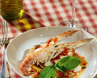 Лазанья Frutti di Mare со шпинатом