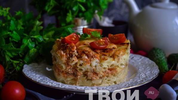 лазанья из макарон