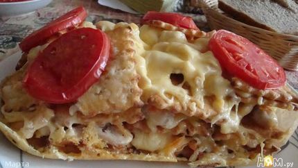 Лазанья по-русски из печенья