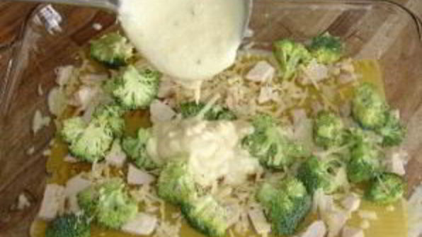 лазанья с брокколи