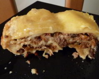 Лазанья с фаршем и грибами