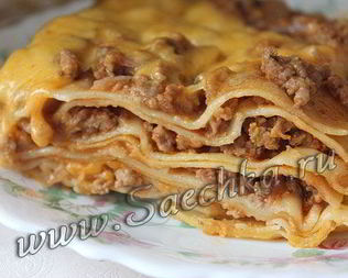Лазанья с фаршем