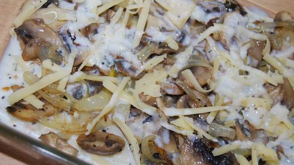 лазанья с кабачками и грибами