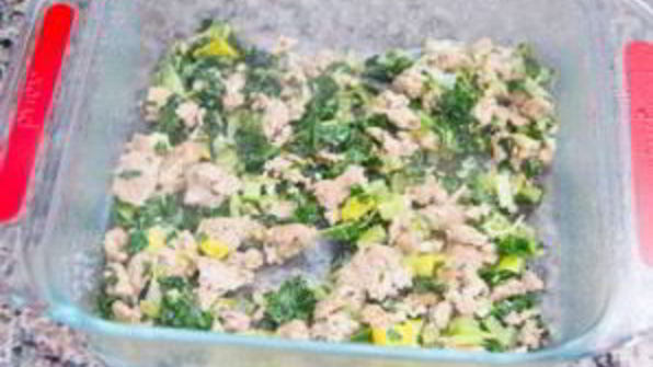 лазанья с курицей и овощами