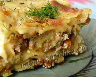 Лазанья с курицей