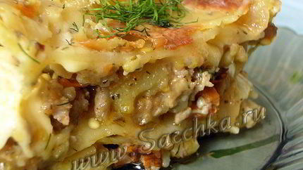 Лазанья с курицей