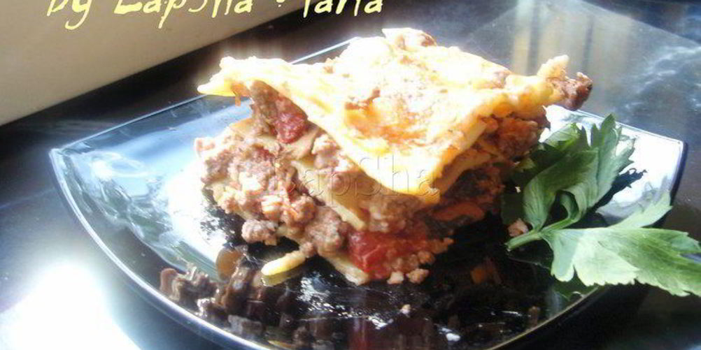 Рецепт лазаний с лисичками и сельдереем