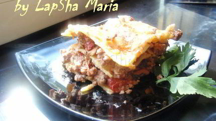 Лазанья с лисичками и сельдереем