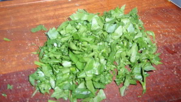 лазанья с лисичками и сельдереем