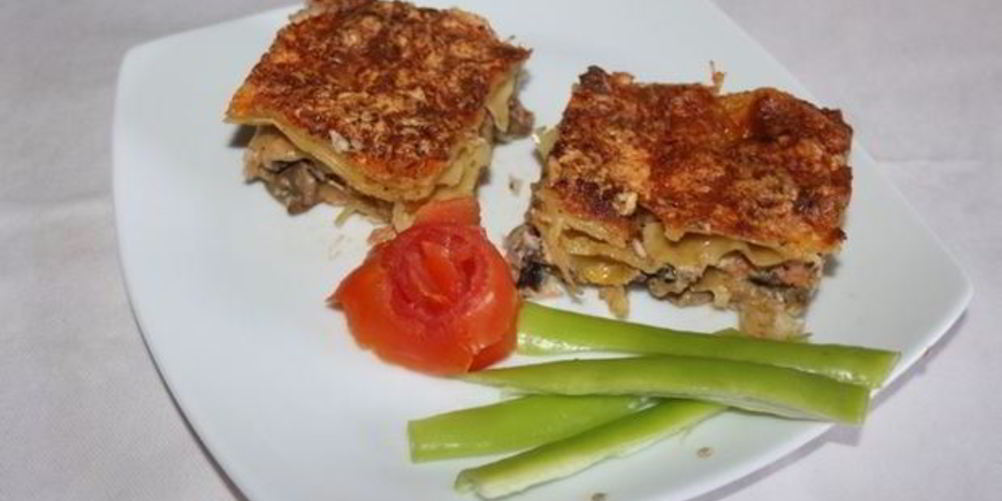 Рецепт лазаний с лососем