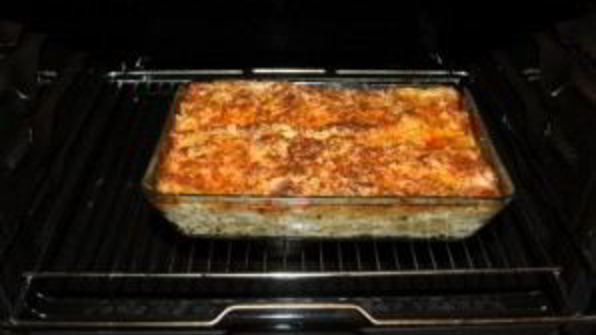 лазанья с лососем