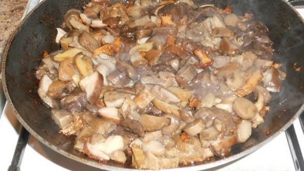 лазанья с мясом и грибами