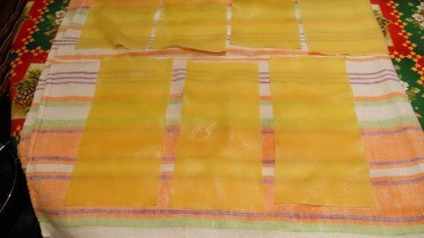 лазанья с мясом и грибами