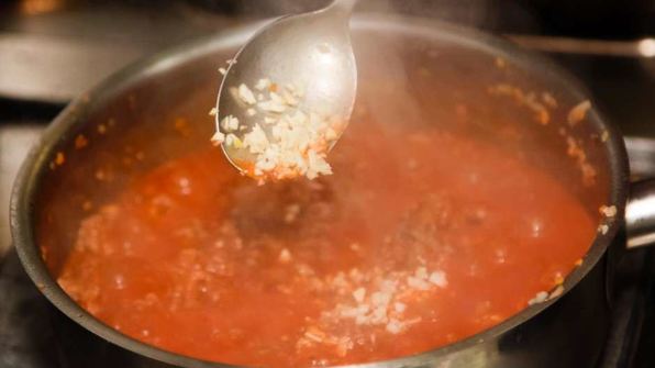 лазанья с овощами и фаршем