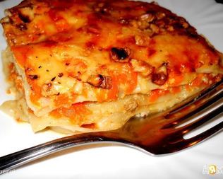Лазанья с тыквой и сыром
