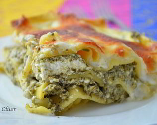 Лазанья со шпинатом и рикоттой