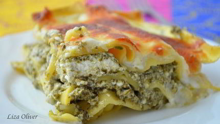 Лазанья со шпинатом и рикоттой