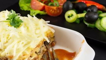 Сытная овощная лазанья