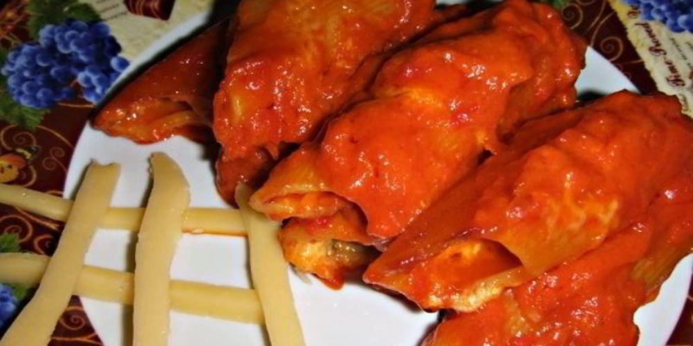 Рецепт каннеллонь под томатным соусом