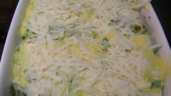 каннелони со спаржей и копченым лососем