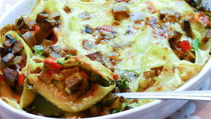 Макароны ракушки фаршированные