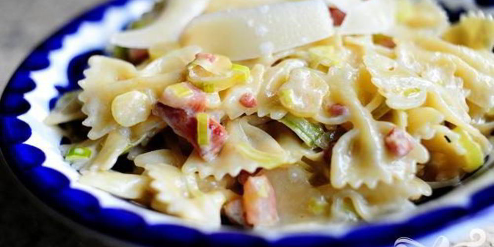 Рецепт макарон с панчетта