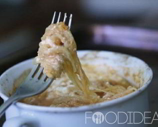 Макароны с творогом