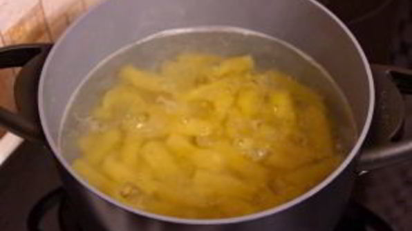 макароны с тыквой и филе индейки