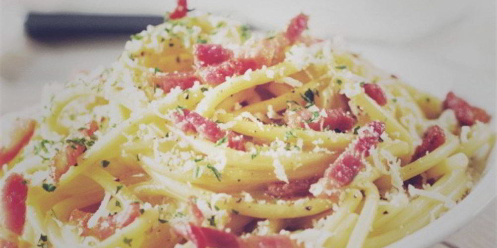 Рецепт пасты карбонара с пармезаном