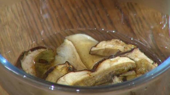 паста с индейкой и грибами