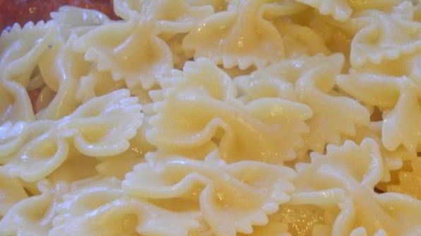 паста с куриными сердечками