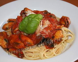 Паста с мидиями