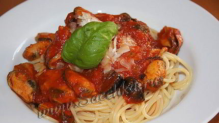 Паста с мидиями