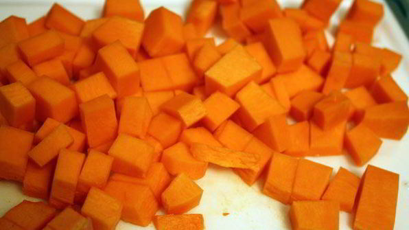 паста с овощами в сливочном соусе