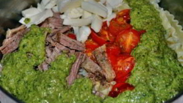 паста с телятиной