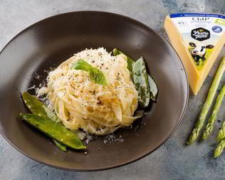 Паста с весенними овощами