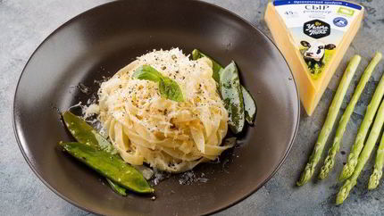 Паста с весенними овощами