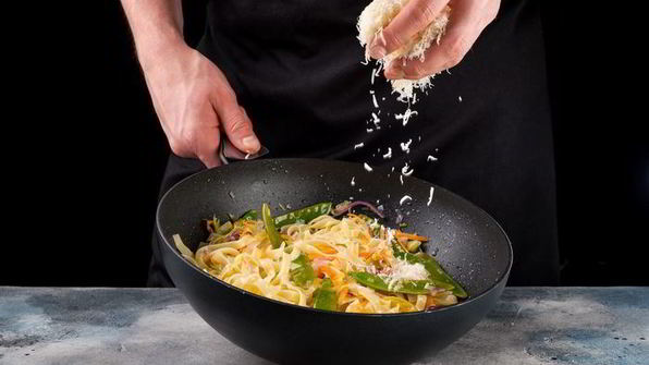 паста с весенними овощами