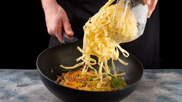 паста с весенними овощами