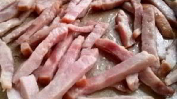 паста с ветчиной