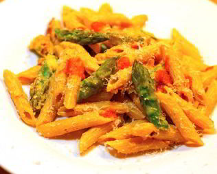 Паста со спаржей