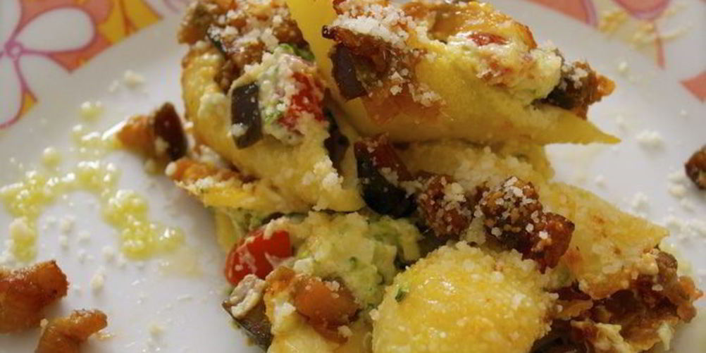 Рецепт ракушечной пасты с соусом капоната