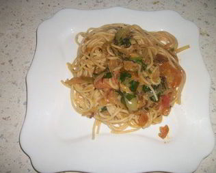 Спагетти Лето с овощами