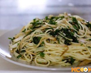 Спагетти с грибами