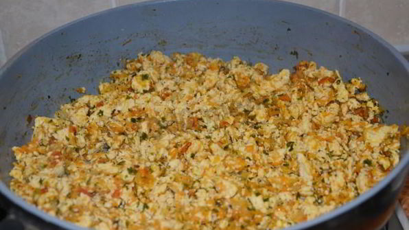 спагетти с куриным фаршем