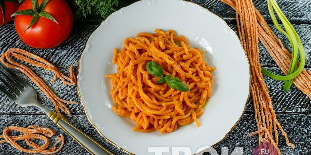 Рецепт томатных спагетти