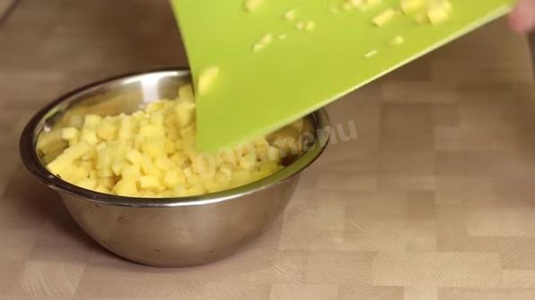 ханума с фаршем и картошкой