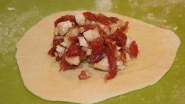 манты из рубленого мяса