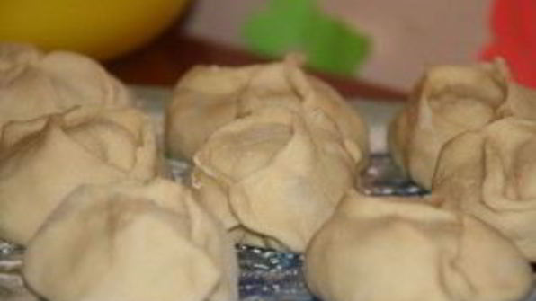 манты из рубленого мяса