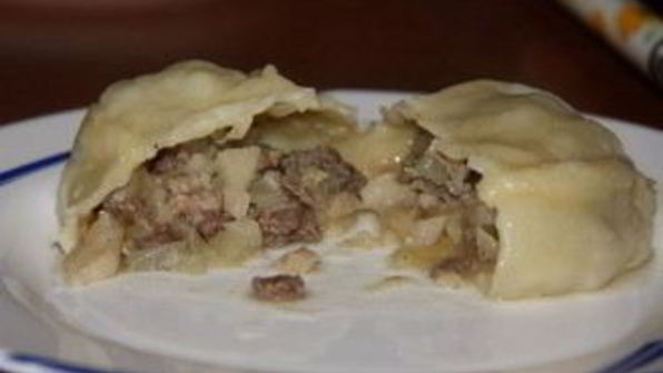 манты из рубленого мяса